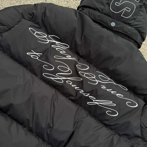 Giacca Invernale Termica Pesante Antivento <span class=keywords><strong>con</strong></span> Ricamo Personalizzato dal Produttore, Cappotto Caldo Imbottito <span class=keywords><strong>con</strong></span> Collo in Pelliccia per <span class=keywords><strong>Uomo</strong></span> - Product Image 2