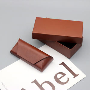 Étuis et sacs personnalisés en cuir pour lunettes, étuis à lunettes de luxe avec logo personnalisé, ensemble d'emballage pour lunettes de soleil - Product Image 3