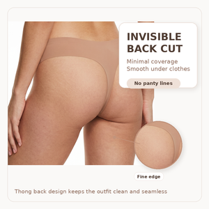 <span class=keywords><strong>Culotte</strong></span> Femme Taille Haute en Soie Glacée Sans Couture, Douce et Confortable, Couleur Unie, Coupe V, Tanga Une Pièce - Product Image 4