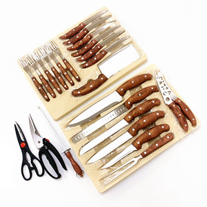 Ai Cập Bộ Dao Và Nĩa Phổ Biến 24 Chiếc Dao Cắt Bánh Pizza Nhà Bếp Dao Làm Bánh 7.5 Inch Bằng Thép Không Gỉ - Product Image 2