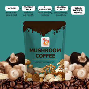 Café en Polvo con Hongos de Marca Privada que Mejora la Claridad Mental con Aceite MCT y 6 Hongos, Café Energético en Polvo - Product Image 2