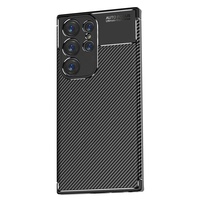 Pour Samsung Galaxy S24 Ultra étui Auto Focus en fibre de carbone étui souple pour Samsung Galaxy S23 S22 FE Slim Cover