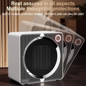 Ventilador Calefactor Portátil de Escritorio - 500 Vatios - Mini Ventilador Calefactor Silencioso para Oficina y Dormitorio, Frío y Calor - Product Image 5