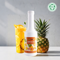 Sirop concentré de jus d'ananas, ingrédients aromatisés aux fruits pour les smoothies, les slush, les bubble tea, les boissons au lait, les gobelets de thé au lait