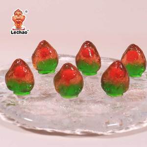 Oem 4D dâu tây hình dạng bán buôn trái cây kẹo đầy mứt Jelly Gummy ngọt ngào Gummy kẹo tùy chỉnh Halal kẹo Nhà cung cấp - Product Image 4