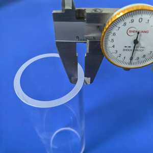 Tube de quartz de tailles multiples direct d'usine 10cm Tube de verre de quartz de silice fondue personnalisé Tube de verre de quartz pour CVD - Product Image 3