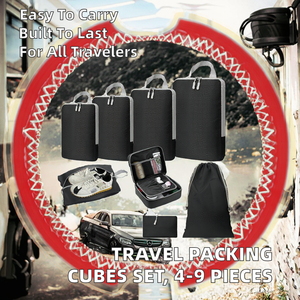 <span class=keywords><strong>Set</strong></span> di 4-9 Cubi di Compressione Pieghevoli Leggeri <span class=keywords><strong>per</strong></span> Valigie, Organizzatori da Viaggio, Accessori da Viaggio <span class=keywords><strong>per</strong></span> Uomo e Donna - Product Image 2