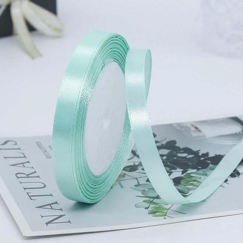 Eco-Friendly Colorful Custom Satin Ribbon 1 CM Polyester Tape 22m Digital Printing Roll for Graduation Lanyard or Gift Wrap Image 4
