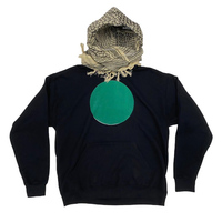 Sweat à capuche unisexe surdimensionné personnalisé avec impression sérigraphiée, coupé et cousu, en molleton 100% coton, style streetwear, avec écharpe intégrée
