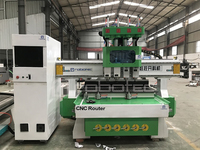 Meilleur kit de routeur CNC 3D de bureau avec quatre têtes de broches et changeurs d'outils pour machine à bois