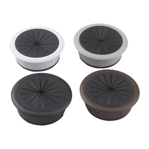 Cache-câbles rond blanc/noir durable pour bureau, anti-poussière, accessoire décoratif - Product Image 2