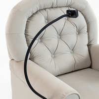 Fauteuil de massage pivotant contemporain pour allaitement maternel, pour salon, chambre à coucher, utilisation en extérieur, avec plateau amovible et support pour téléphone