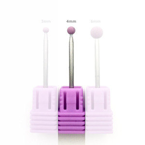 HYTOOS Fraise <span class=keywords><strong>à</strong></span> ongles en corindon rose 3/32\" en <span class=keywords><strong>céramique</strong></span> rotative pour manucure, accessoire de perceuse électrique, outils de salon de manucure - Product Image 3