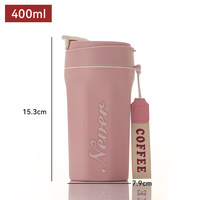 Tasse à café portable en verre double paroi de haute qualité, vente en gros pour étudiants et usage domestique