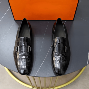 Zapatos Oxford de cuero de vaca de grano completo con entresuela de caucho/látex, suela de caucho y forro de tela para todas las estaciones, con espuma para un confort óptimo. - Product Image 1