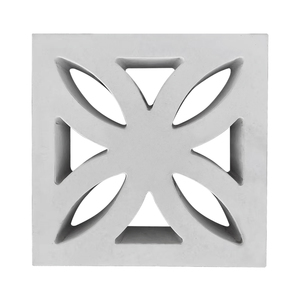Briques creuses blanches en béton pour murs-rideaux, motif floral, revêtement mural extérieur/intérieur - Product Image 4