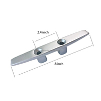 Nouvelle élingue de pont de bateau en aluminium argenté de 8 pouces pour attacher les cordes ANDY MARINE