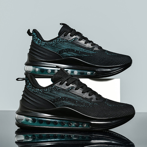 Zapatillas Deportivas de Alta Calidad para Hombre con Amortiguación de Aire, Parte Superior de Malla Antideslizante, Color Negro, Talla 46 - Product Image 2