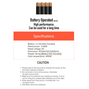 Otomatik sensör led gece lambası kapalı kabin mutfak ışığı insan hareket sensörlü ışık - Product Image 5