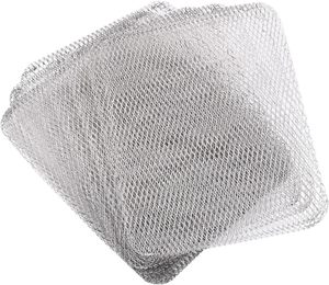 12 Mallas Desechables de Aluminio para <span class=keywords><strong>Parrilla</strong></span> de 12 x 15 Pulgadas para Barbacoa al Aire Libre, Revestimientos de Acero Inoxidable para Parrillas de Carbón para Acampar - Product Image 4