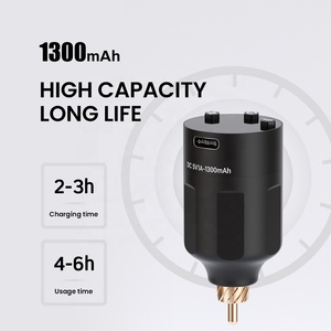 Nhà máy bán màn hình kỹ thuật số 1300mA wx-6 mini không dây Tattoo Power Supply <span class=keywords><strong>RCA</strong></span> DC kết nối cho hình xăm máy - Product Image 6