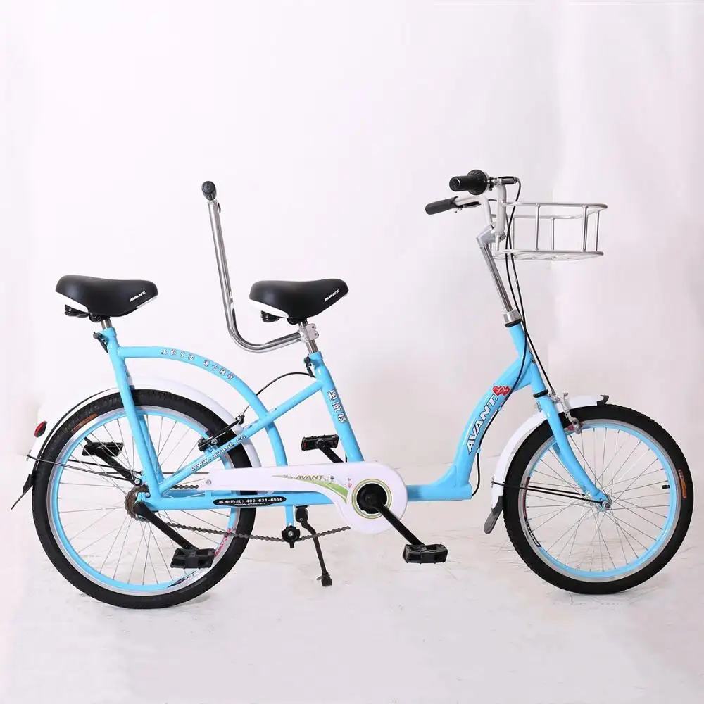 Bicicleta de surrey de dos personas, asiento doble, tandem