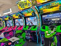 Simulateur de course de moto à monnayeur, borne d'arcade avec écran LCD 50 pouces et lecteur de billets pour usage commercial