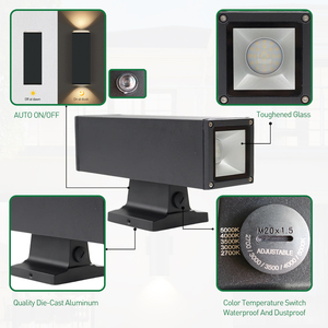 Mới nhất công nghiệp IP65 nhôm chống thấm nước cho downlight vuông công suất cao 12W-30W ETL DLC chứng nhận nhà máy ngoài trời ánh sáng - Product Image 3