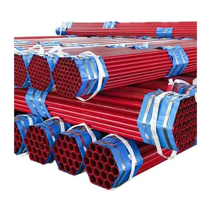 FM CERTIFICATED GALVANIZED OR PAINTED STEEL PIPE FIRE FIGHTING SPRINKLER STEEL PIPE FOR FIRE PROTECTION
