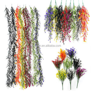 Enredadera Artificial de Sauce Colgante de 34 pies, Colorida, Roja, Amarilla, Naranja, Plantas Artificiales Verdes para Interiores - Product Image 4