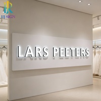 Enseignes LED rétroéclairées durables pour extérieur, lettres 3D en métal illuminées, signalétique publicitaire pour l'entrée d'un centre commercial