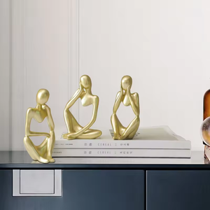 Decorazione Souvenir Astratta in Tre Pezzi - Serie Simple Thinker - Product Image 5