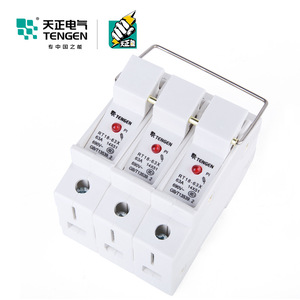 เท็นเก้น RT18-63X 3P ฐานฟิวส์ 63A 14X51 มม. ตัวยึดเซรามิกพร้อมไฟแสดงสถานะ - Product Image 2