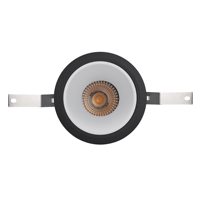 Plafonnier LED moderne en alliage d'aluminium pour hôtel, orientable 90°, 3 et 4 pouces, 20W, IP44, montage en saillie, dimmable, garantie 5 ans