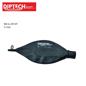 Sac respirant plat de type Ohio sans latex, 1 litre, taille enfant, en néoprène noir avec raccord de 22 mm, OEM ODM - Product Image 1