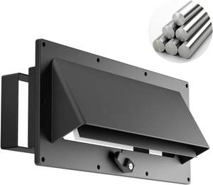 Capot d'échappement réglable en aluminium pour <span class=keywords><strong>camping</strong></span>-<span class=keywords><strong>car</strong></span>, amortisseur de verrouillage de profondeur de collier noir pour réchaud de <span class=keywords><strong>camping</strong></span>, micro-ondes, ventilateur de voiture - Product Image 1