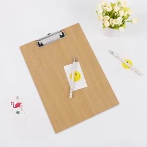 Bằng gỗ A4 <span class=keywords><strong>A5</strong></span> <span class=keywords><strong>clipboard</strong></span> Memo Pad Clip Board Loose-Leaf tập tin máy tính xách tay bằng văn bản kẹp giấy chủ Văn phòng trường nguồn cung cấp - Product Image 4