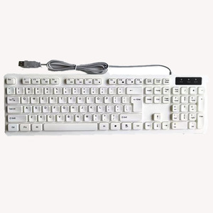 La più recente tastiera cablata popolare calda OEM ODM cliente tastiera cablata da gioco Usb a forma di Comfort ergonomico portatile a basso prezzo - Product Image 1