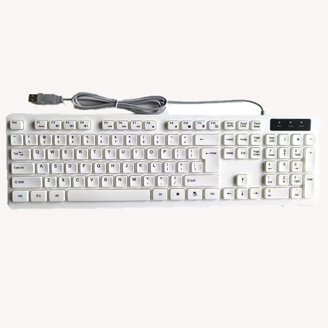 Newest Hot Popular Wired Keyboard OEM ODM Customer Low Price Portable Ergonomic Comfort Shape Usb Game Wired Keyboard