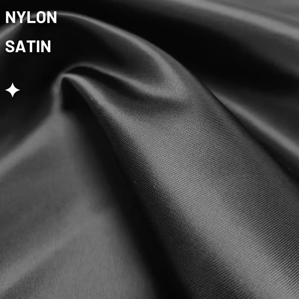 Kain satin nilon terang dan halus kualitas tinggi untuk jaket Dan celana modis
