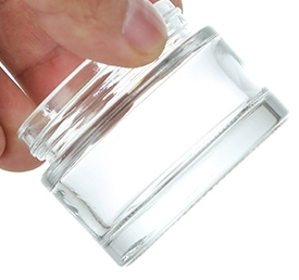 Envases Cosméticos Redondos Vacíos al <span class=keywords><strong>por</strong></span> <span class=keywords><strong>Mayor</strong></span> H&Z, Frascos <span class=keywords><strong>de</strong></span> Almacenamiento <span class=keywords><strong>de</strong></span> Maquillaje con Revestimientos Interiores Blancos y Tapas Doradas - Product Image 3