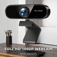 Full HD 1080P 2MP Eingebautes Mikrofon USB Plug&Play Automatische Lichtkorrektur 95° Weitwinkel Stativkompatibel CMOS-Sensor