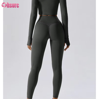 Taille haute beurre doux ventre contrôle sport Yoga pantalon 4 voies extensible course Gym collants entraînement athlétique Leggings