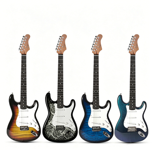 39 Inch Lightning ST Style Elektrische Gitaar, Single Tremolo Populierenhouten Body Gesloten Stemmechanieken voor Volwassen Beginners Groothandel - Product Image 3