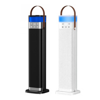 Chauffage rapide à air chaud sécurisé avec télécommande, humidificateur d'eau effet cheminée et thermostat pour chambre et maison