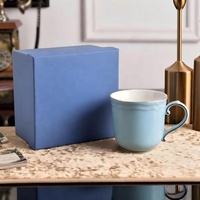 Tasse à thé en porcelaine fine, mug à café, style européen vintage floral, vaisselle en céramique de luxe de style italien pour le thé de l'après-midi, décoration, cadeau