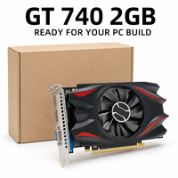 Tarjeta Gráfica GT740 2GB GDDR5 128Bit para Juegos 4K con Doble Ventilador, PCI Express 3.0 X16 DirectX 12, Nueva GPU de Escritorio