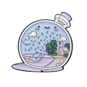 TV personnage chanteur <span class=keywords><strong>acteur</strong></span> coucher de soleil conception personnalisé lever du soleil mer broche doux émail dur chapeau collier vêtements or métal broche badges - Product Image 5