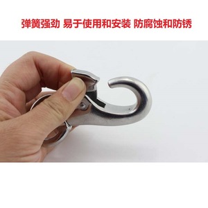 Eda Stainless Steel Snap <b>Hook</b> 1000lb Polished General Industry Use - Product Image 4