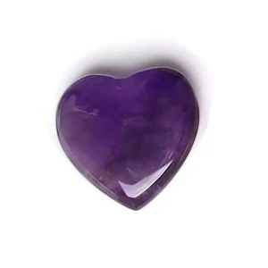 Vente flash : Cœur en cristal d'améthyste rose de 2 cm, pierre précieuse naturelle spirituelle et guérisseuse, cadeau de la Saint-Valentin, bijoux DIY. - Product Image 5